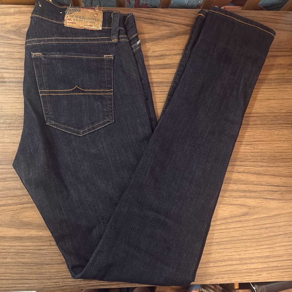 Denim And Supply Polo Ralph Lauren Women’s Classic Dark Blue Skinny Denim Jeans
